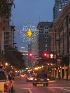 Orlando's star with its tiara of lights