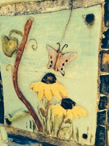 A mosaic at the peace garden in Christmas, Florida.